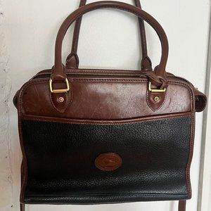 Vintage Dooney & Bourke Black and Dark Brown Purse